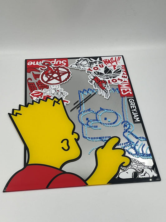 Ermsy - Hello Bart Mirror Screenprint