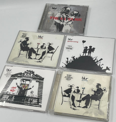 Banksy  - Collection of 5 Blur 'Think Tank' CDs