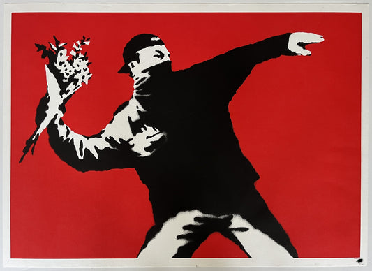 Banksy - Love Is In The Air / Flower Thrower (Unsigned)