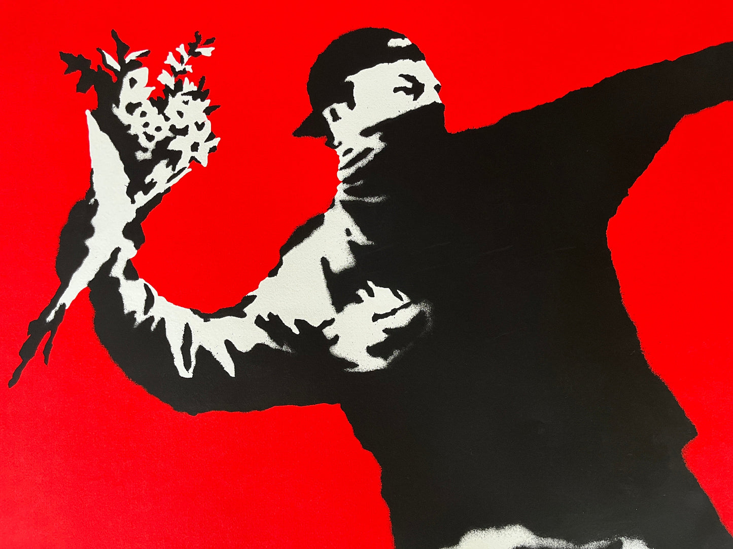 Banksy - Love Is In The Air / Flower Thrower (Unsigned)