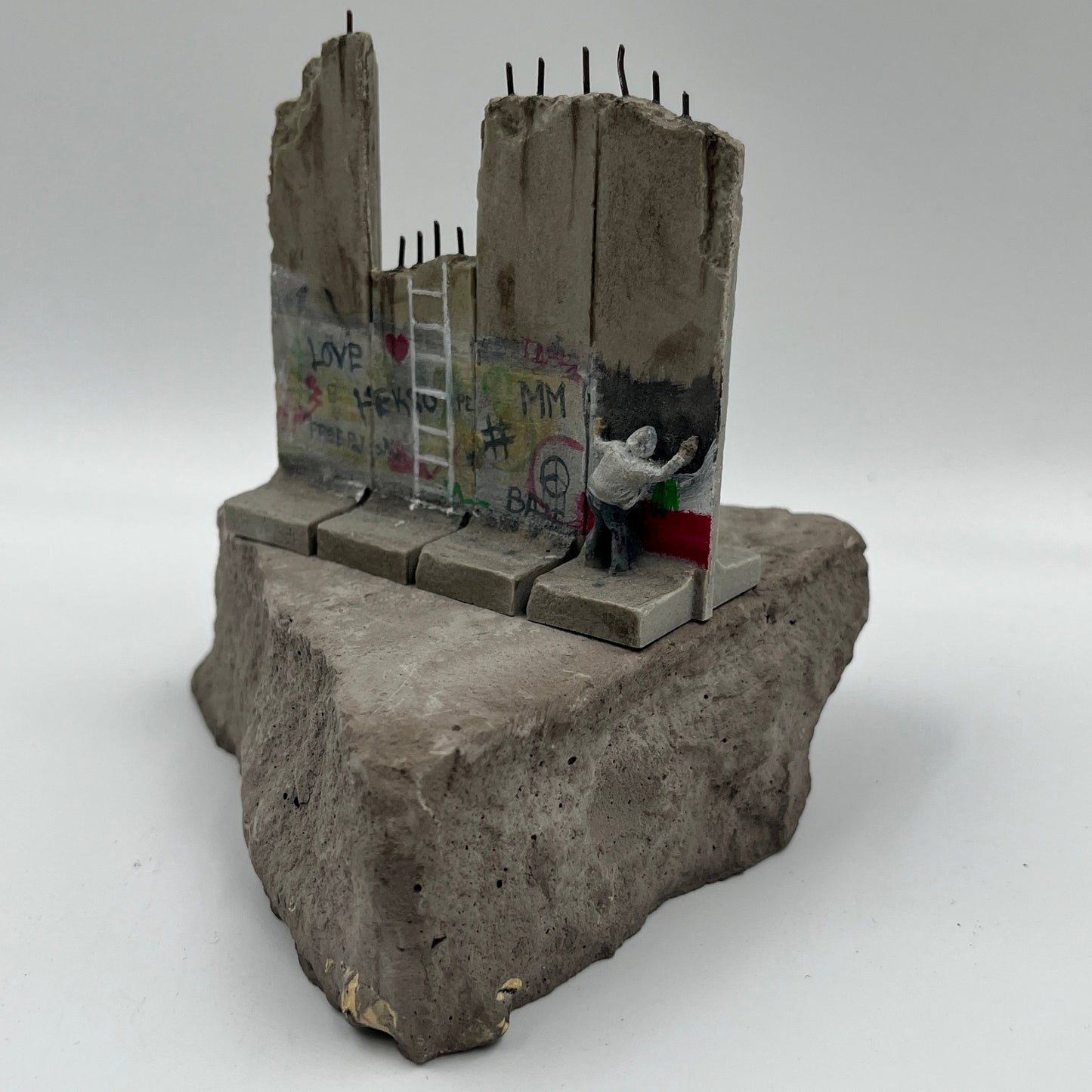 Banksy - Walled Off Hotel Wall Section - Palestine Flag