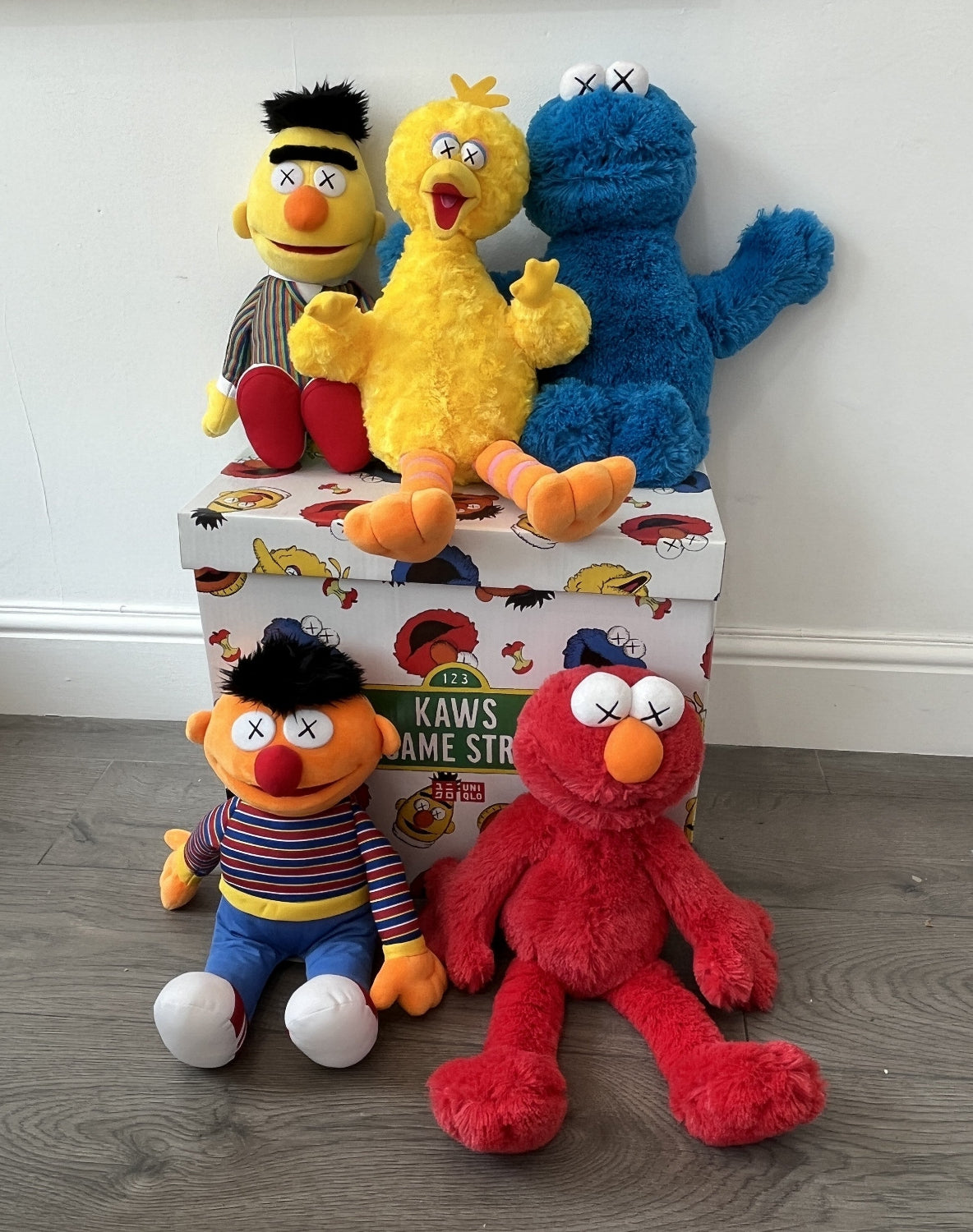 Kaws - Boxed Set of 5 Sesame Street Plush Toys