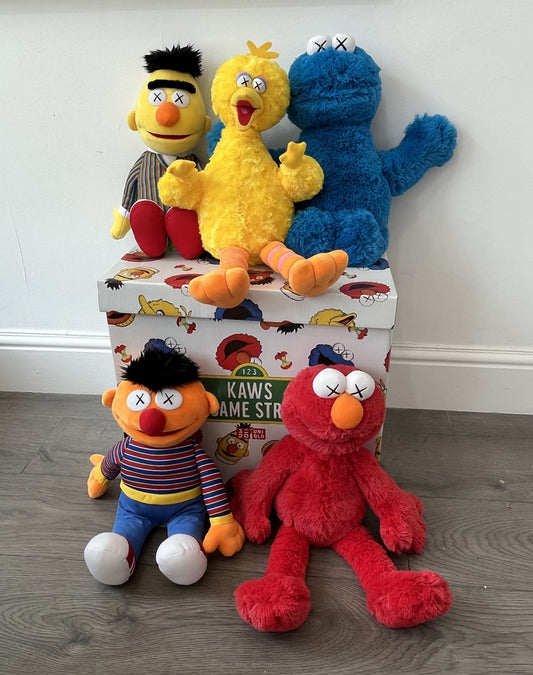 Kaws - Boxed Set of 5 Sesame Street Plush Toys