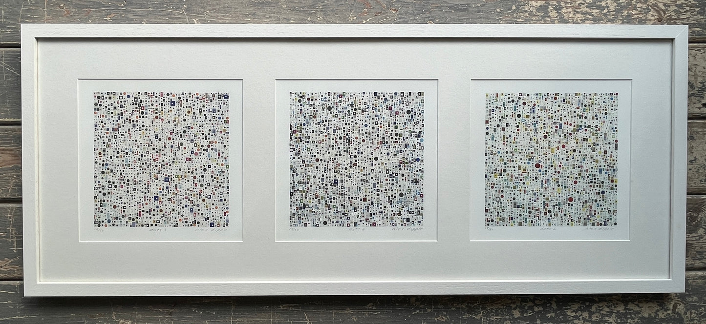 Alex Dipple - Dots & Full Stops 3, 4 & 6  (Framed)