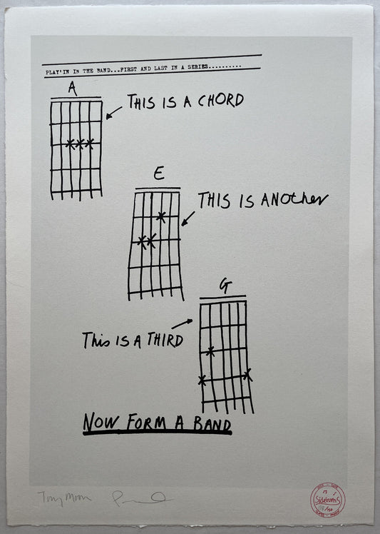 Tony Moon - Three Chords (Now Form A Band) (Screenprint)