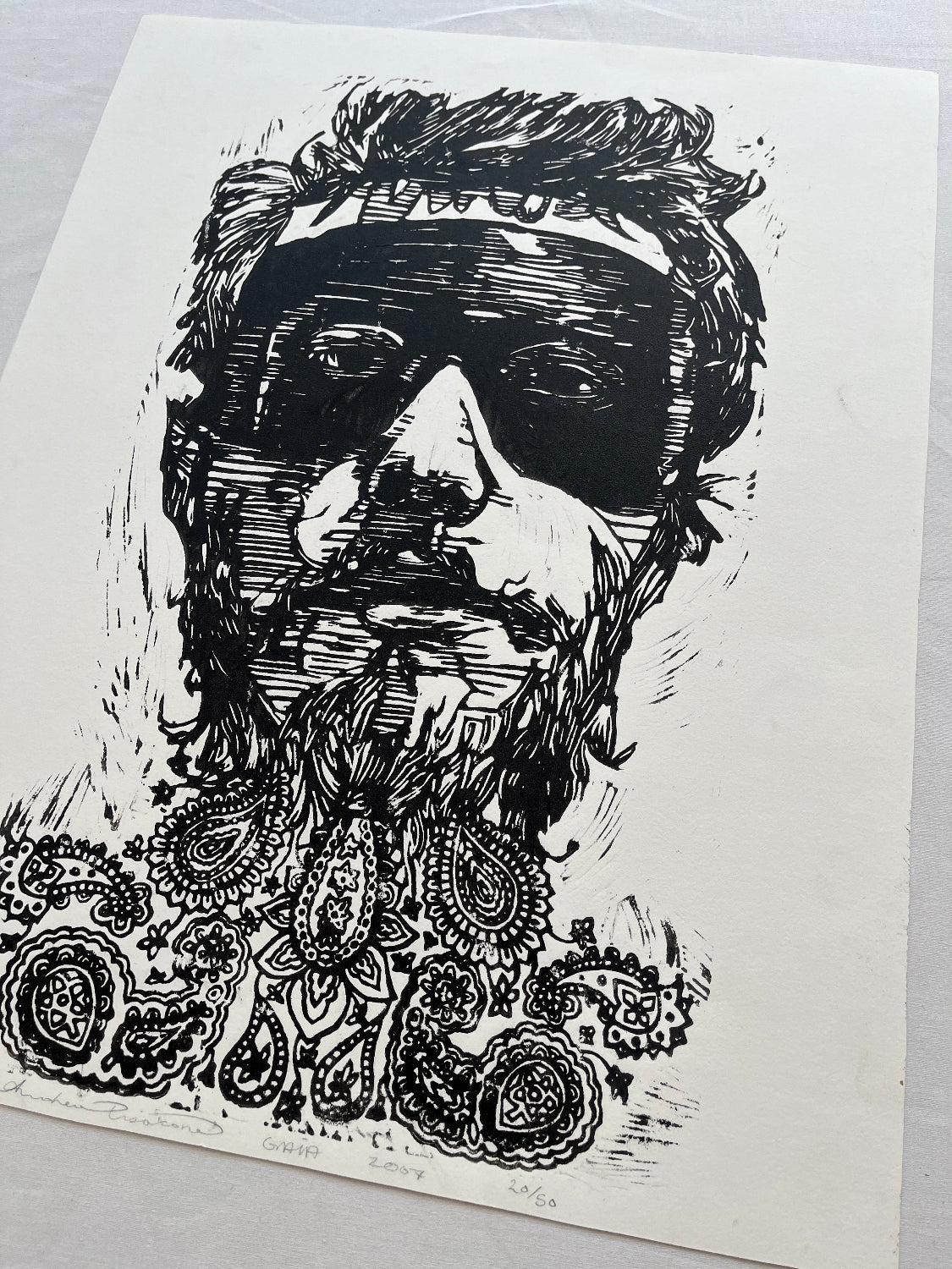 Gaia - Ian (Signed Linocut)