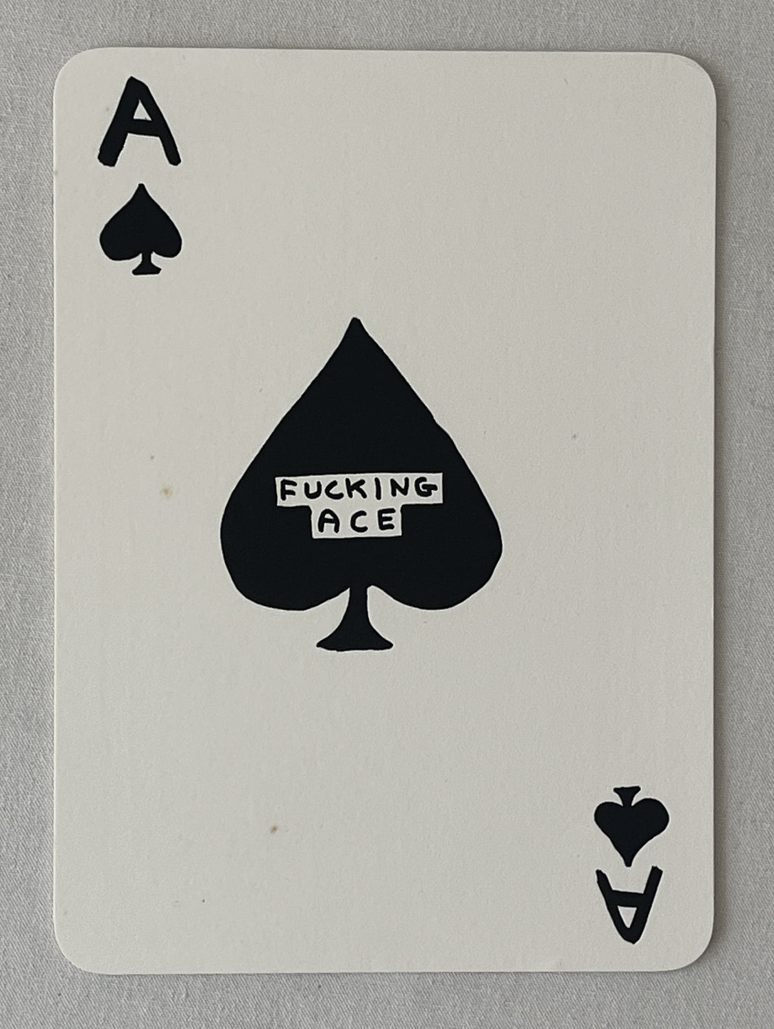 David Shrigley - Fucking Ace (Letterpress Invitation)