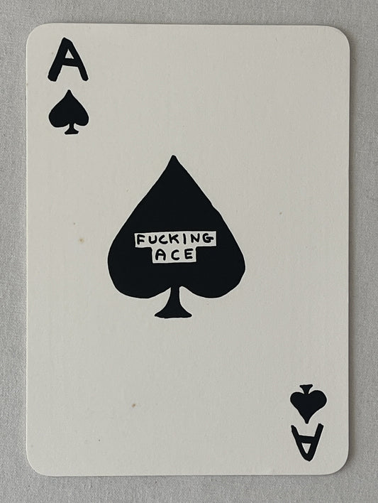 David Shrigley - Fucking Ace (Letterpress Invitation)