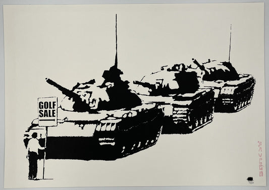 Banksy - Golf Sale (Unsigned with Red Stamp)