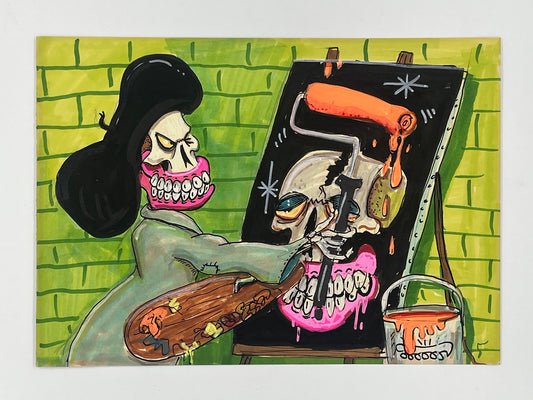Sweet Toof  - Night Studio (Original Painting)