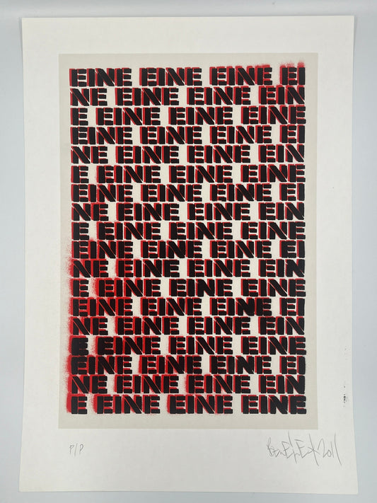 Ben Eine - Untitled (Moniker Edition) (Printer's Proof)