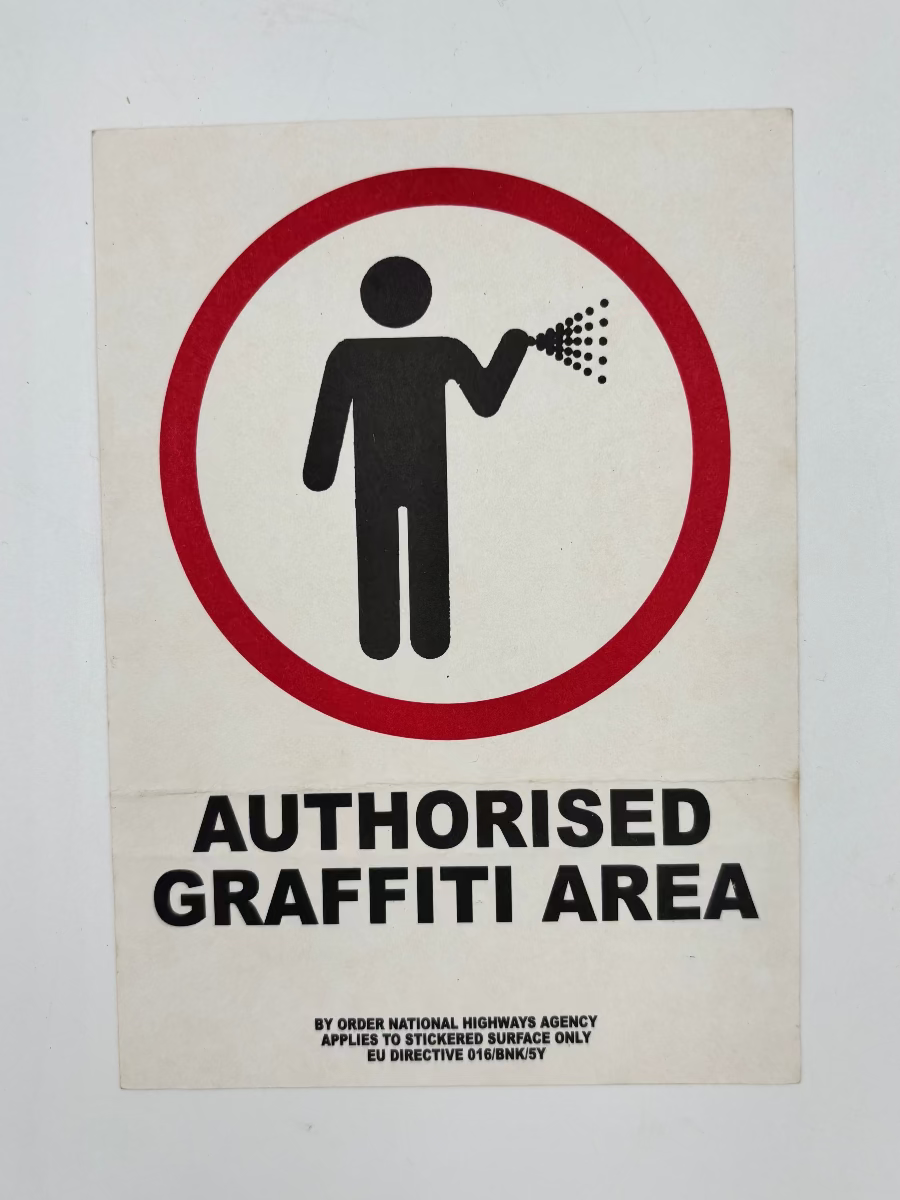Banksy - Authorised Graffiti Area (Sticker)