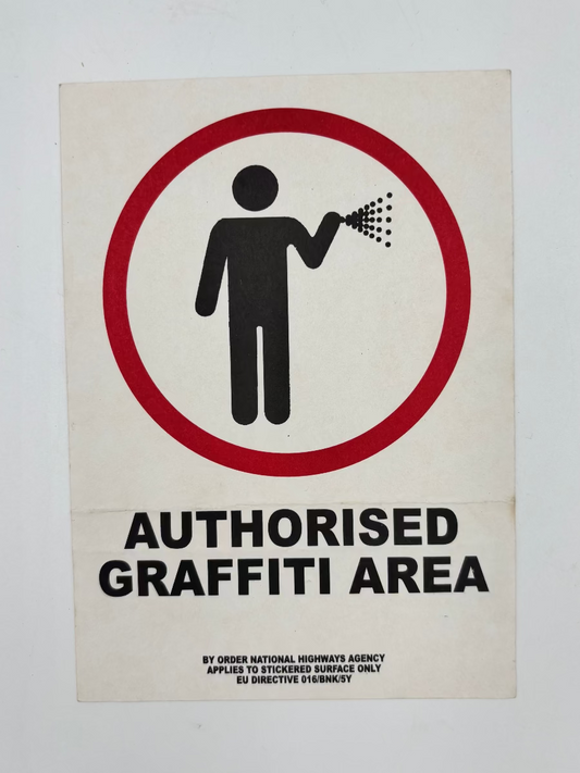 Banksy - Authorised Graffiti Area (Sticker)