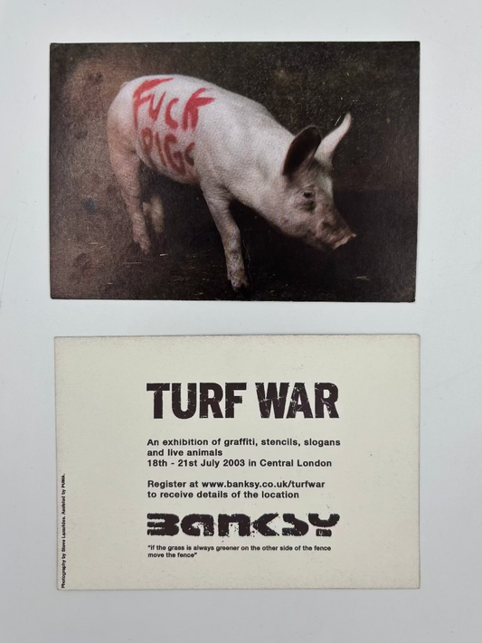 Banksy - Turf War Invitation - Pig