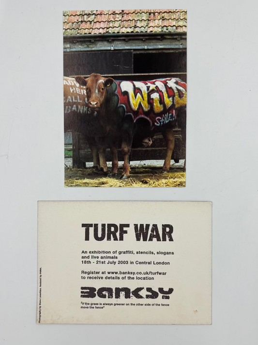 Banksy - Turf War Invitation - Cow