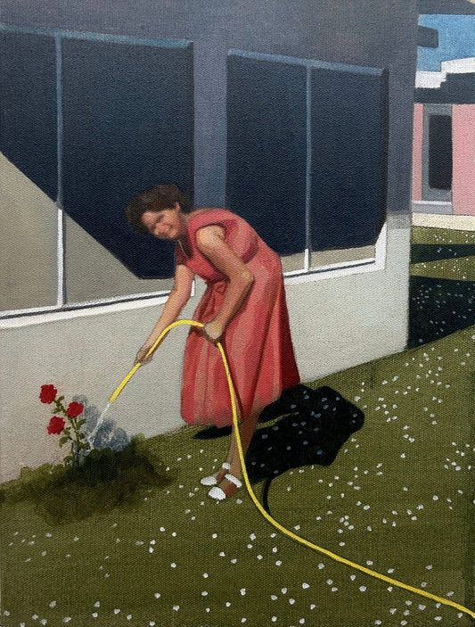 Fergus Hare - When The Roses Were In Bloom - Original Painting 
