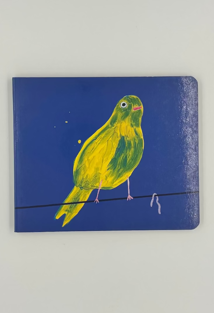 David Shrigley - Yellow Bird With Worm