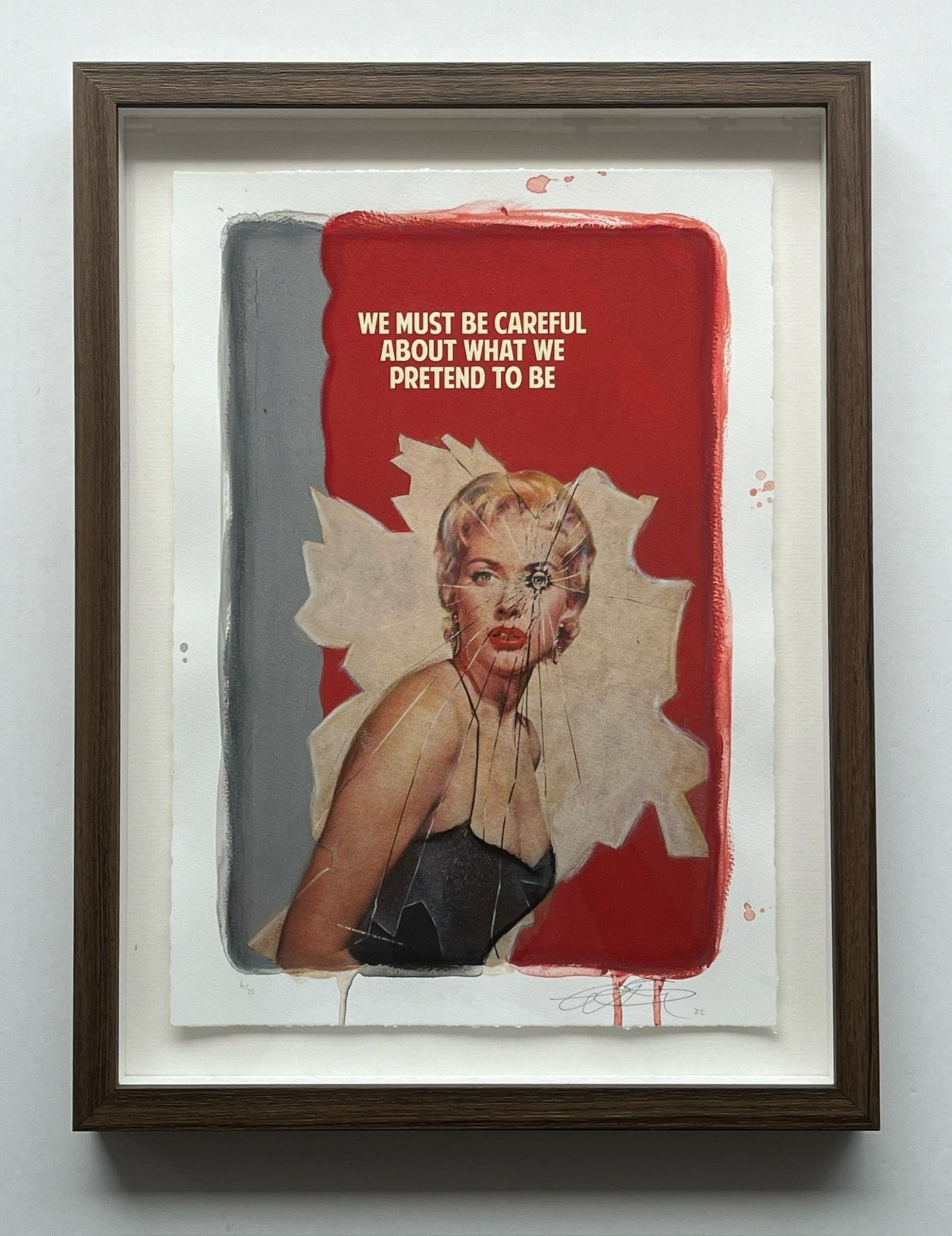 The Connor Brothers - We Must Be Careful (Red) (Framed Hand-Finished Print)