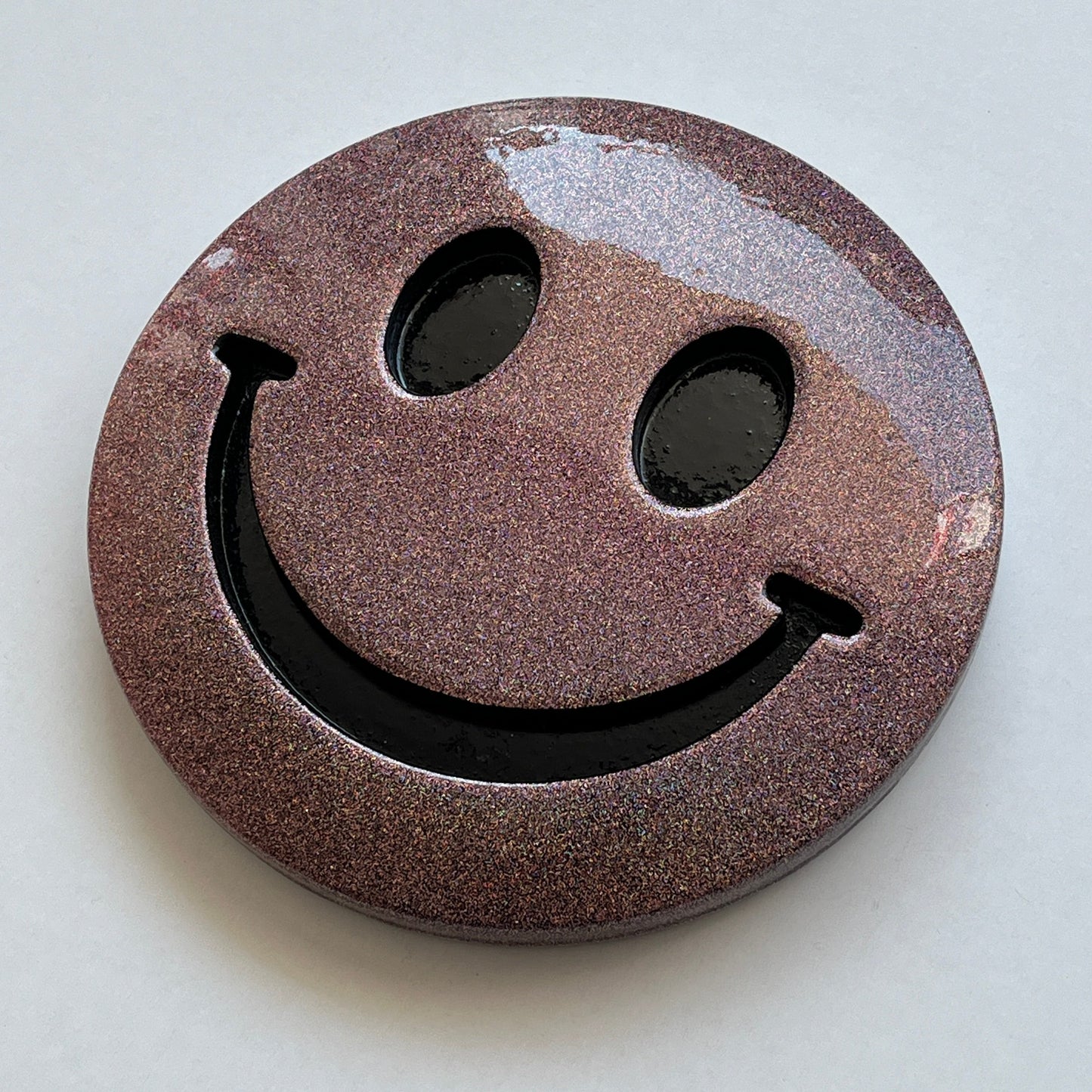 Chip - Purple Glitter Smiley