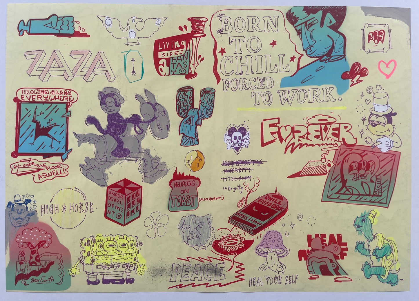 Sickboy X Word To Mother - Paranoia On Paper (Hand-Finished)