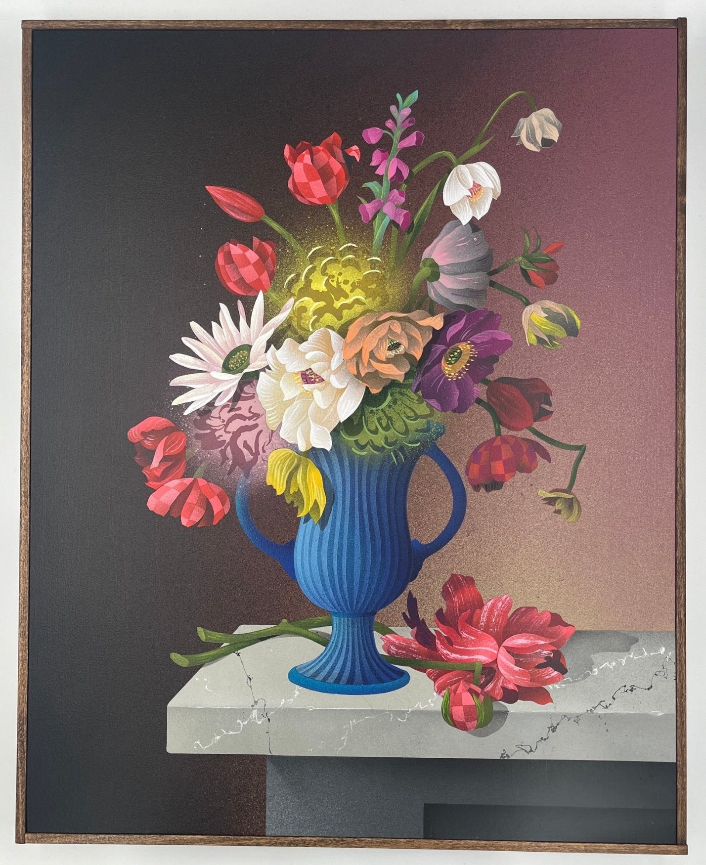 Casey Gray - Arrangement In A Blue Vase