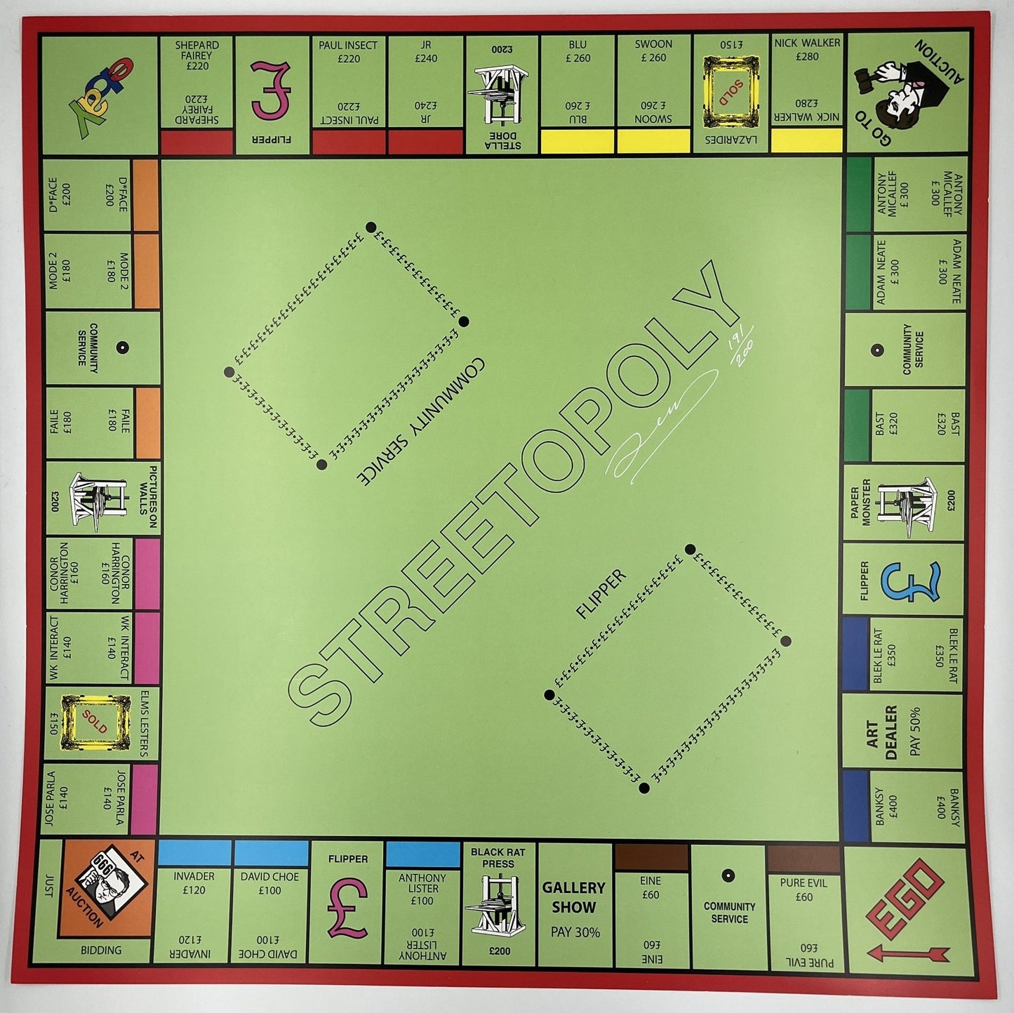 Dean Zeus Colman  - Streetopoly Print (First Edition)