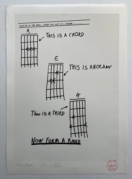 Tony Moon - Three Chords (Now Form A Band) (Screenprint)