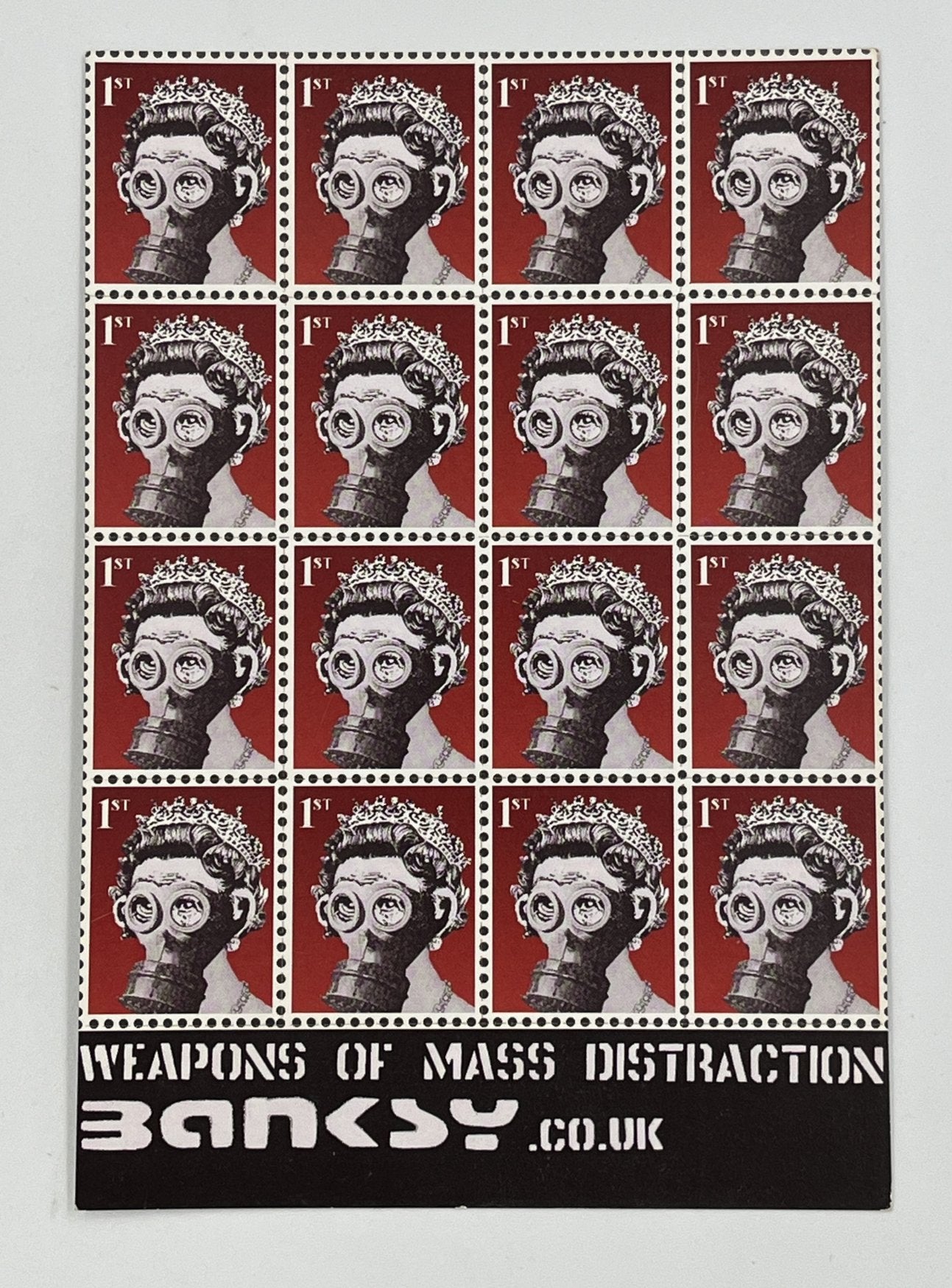 Banksy  - Weapons Of Mass Distraction (Perforated Postcard)