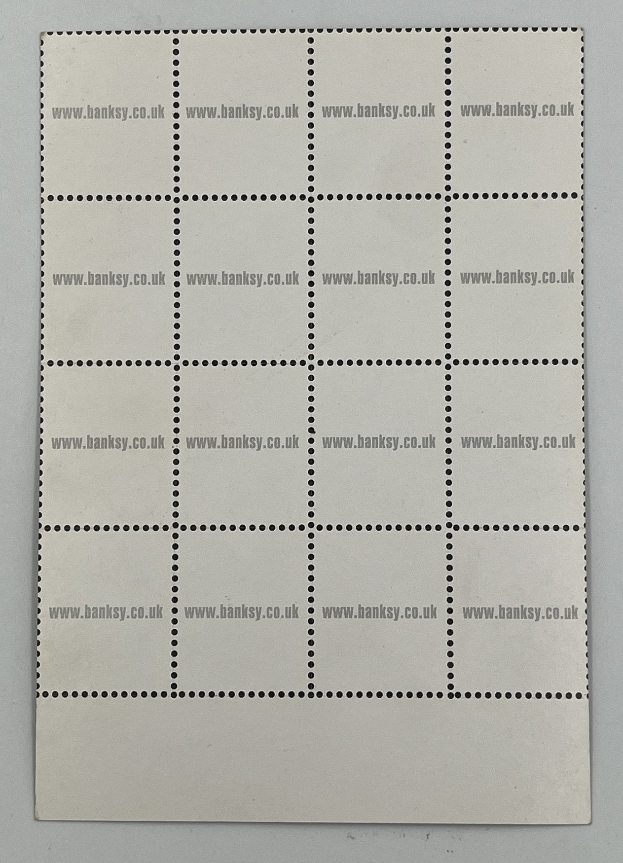 Banksy  - Weapons Of Mass Distraction (Perforated Postcard)