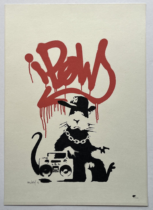 Banksy - Gangsta Rat (Signed)