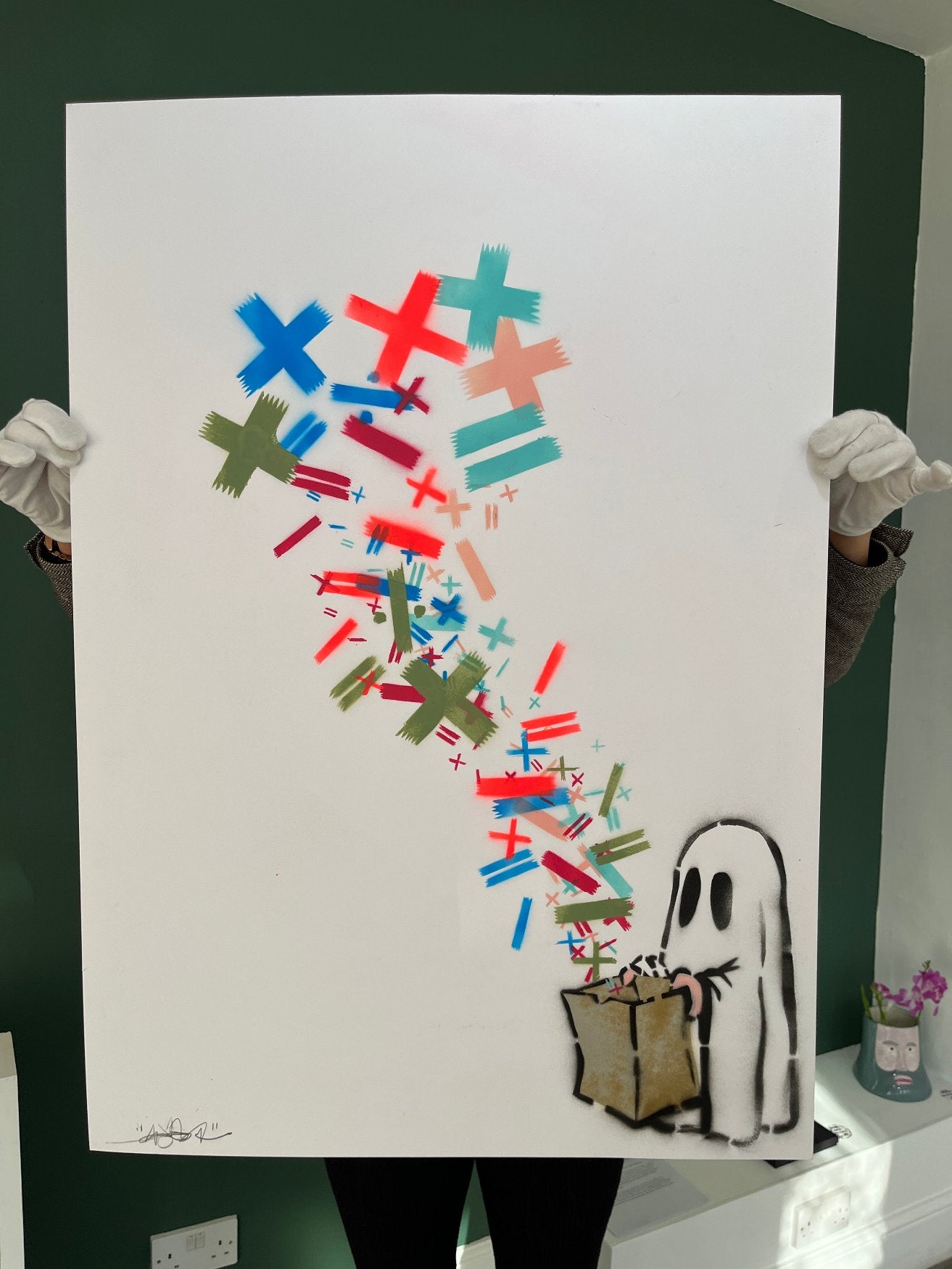 Stevie Unknown - You Bring The Math, We'll Bring The Magic (Home School) (Original Painting on Paper)