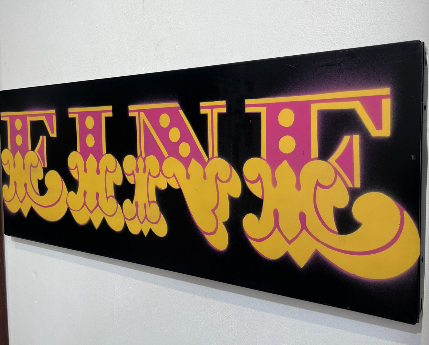 Ben Eine - Eine Sign (Original Painted Metal Sign)