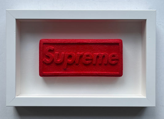 Dean Zeus Colman  - Love Is A Drug (Supreme Box Logo) (Red On White)