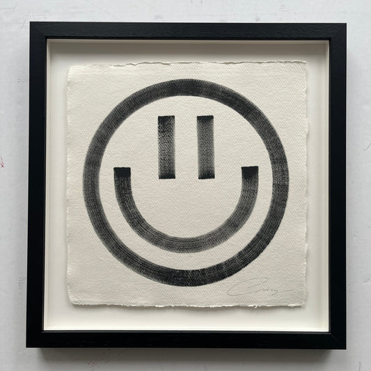 Gary Stranger - Smiley (Original On Paper) (Framed)