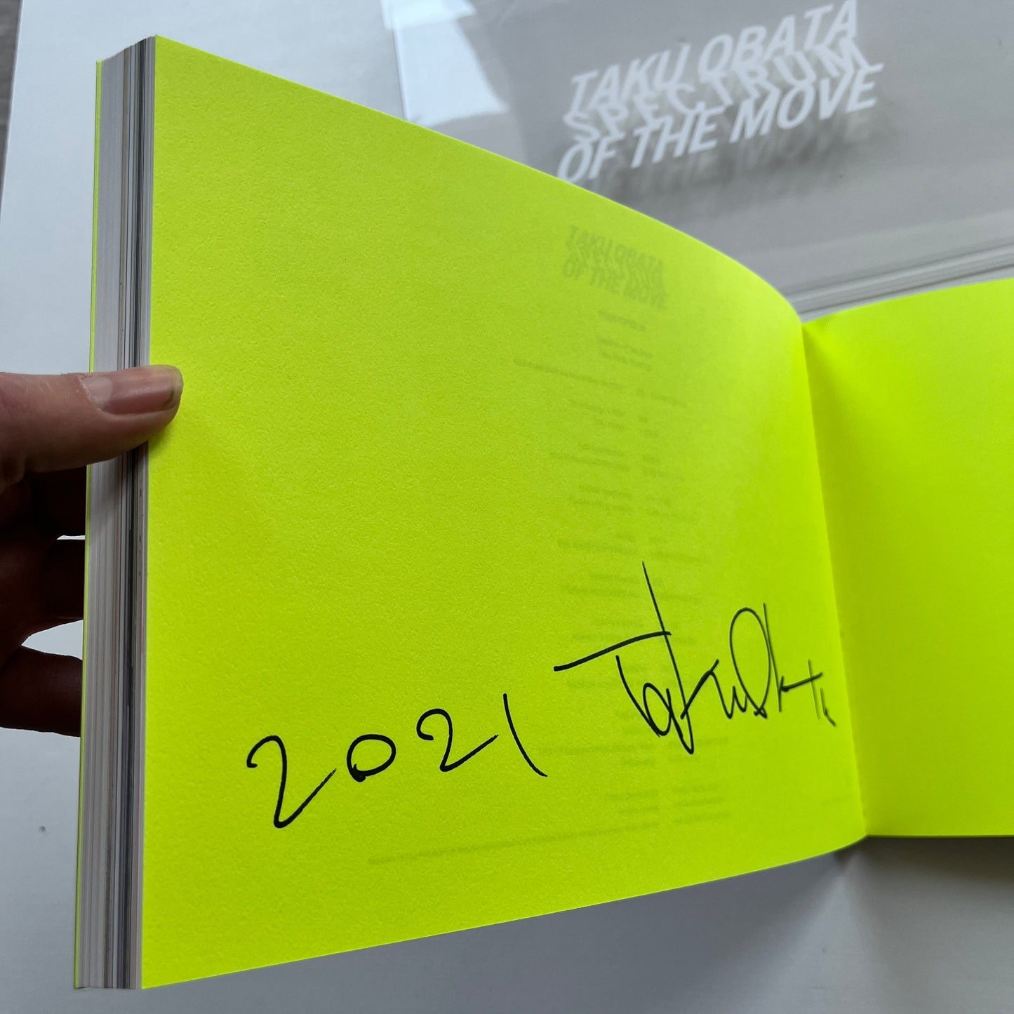 Taku Obata - Spectrum Of The Move (Rare Signed Book)