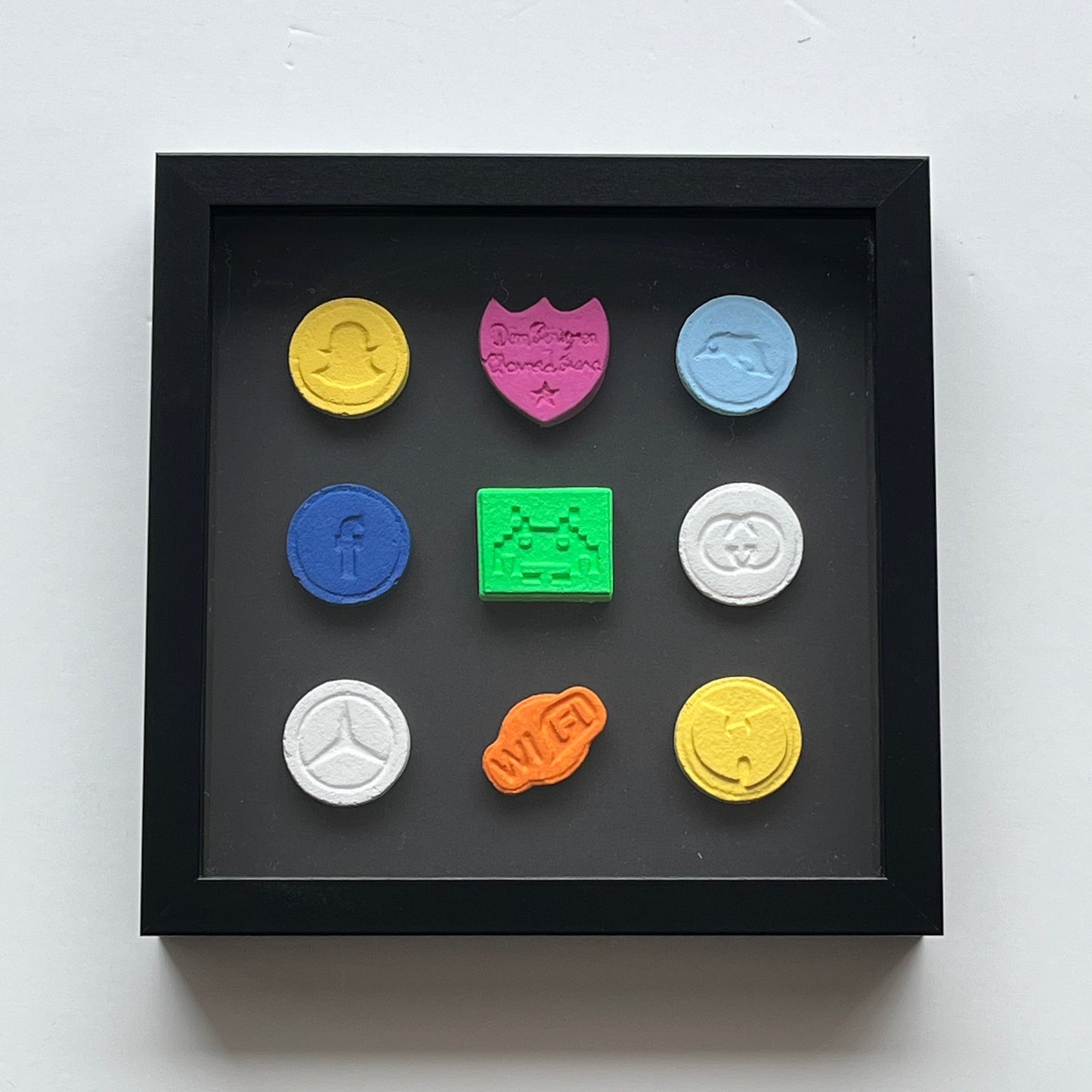 Dean Zeus Colman - Love Is A Drug (9 Pills Framed in Black) (2)