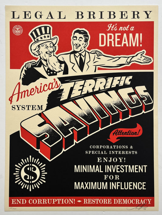 Shepard Fairey - America's Savings