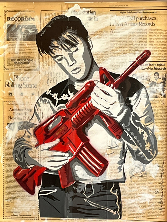 Mr Brainwash - Elvis - Don't Be Cruel (Unique Screenprint)