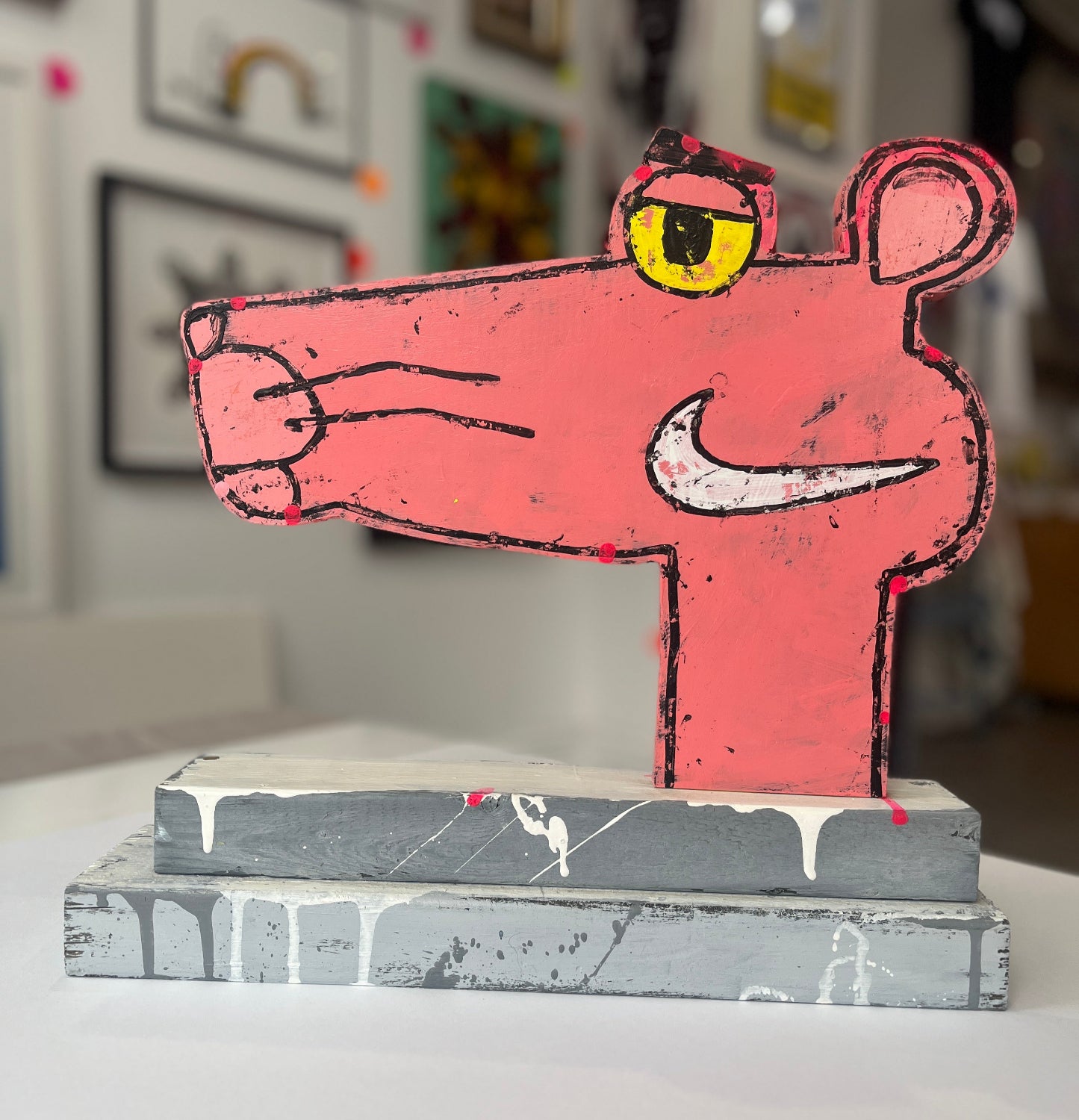 Katherine Bernhardt & Jonathan Edelhuber - Panther Panther Rosa Rosa (Sculpture)