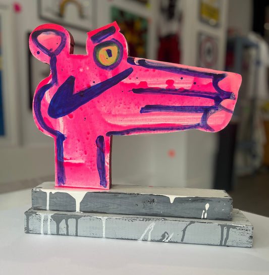 Katherine Bernhardt & Jonathan Edelhuber - Panther Panther Rosa Rosa (Sculpture)