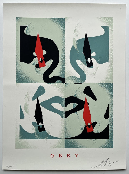 Shepard Fairey - Cut It Up - Do It Yourself (Blue)