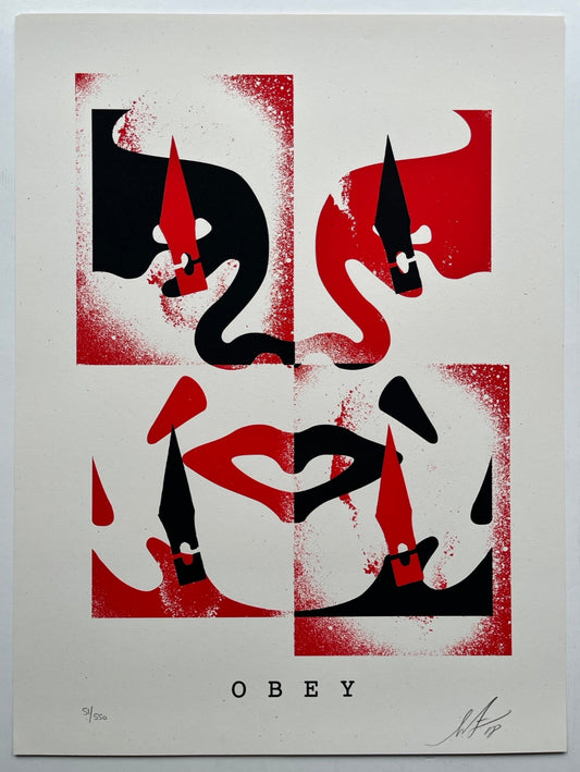 Shepard Fairey - Cut It Up - Do It Yourself (Red)