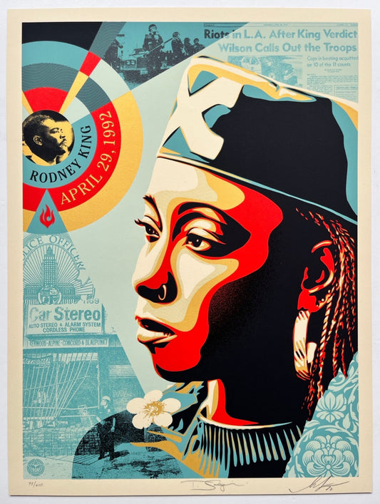 Shepard Fairey - Eyes On The King Verdict