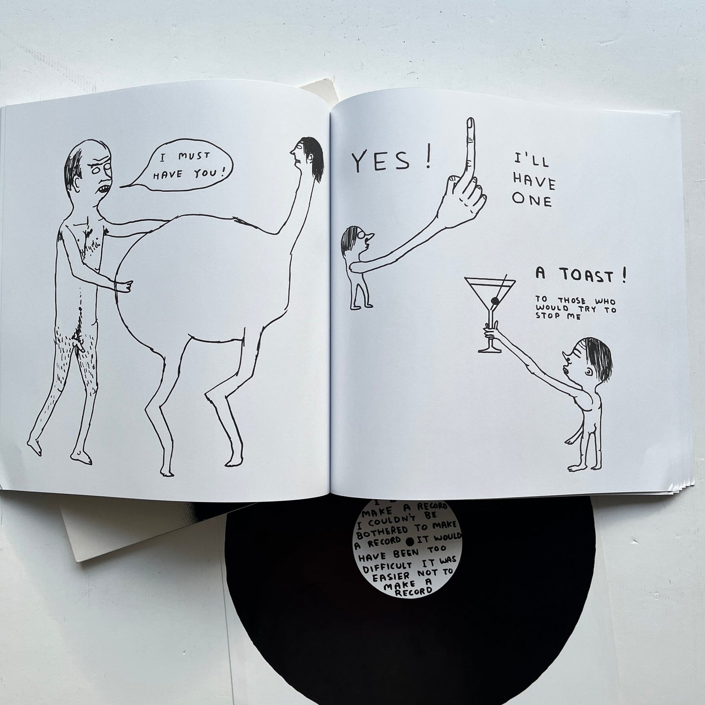 David Shrigley - Worried Noodles (LP Sized Book)