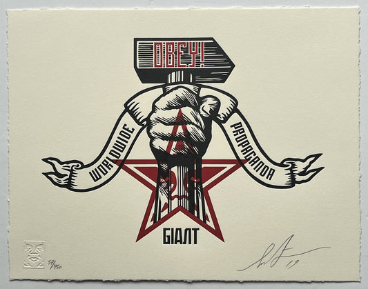 Shepard Fairey - Hammer & Fist (Letterpress)