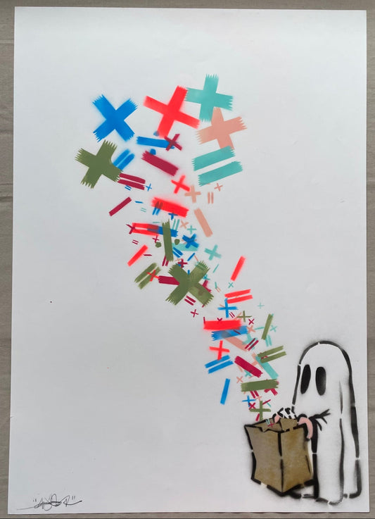 Stevie Unknown - You Bring The Math, We'll Bring The Magic (Home School) (Original Painting on Paper)