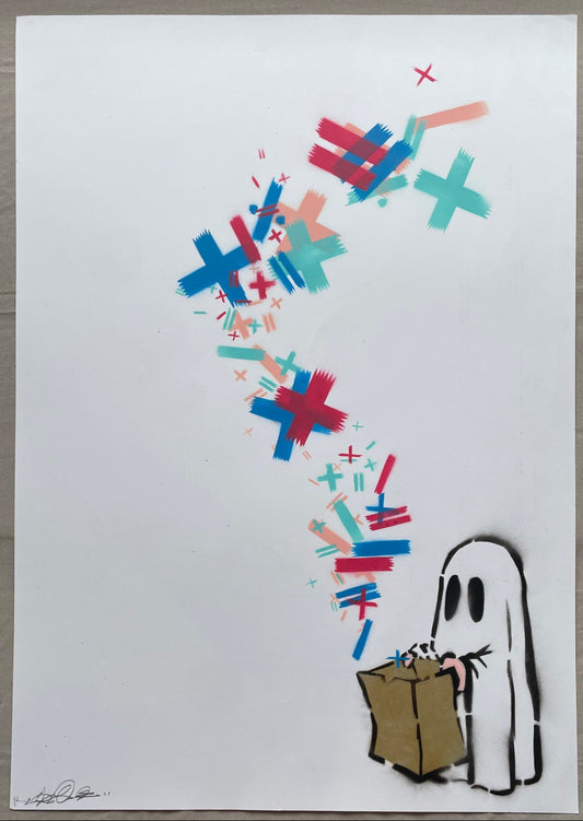 Stevie Unknown - You Bring The Math, We'll Bring The Magic (Heather) (Original Painting on Paper)