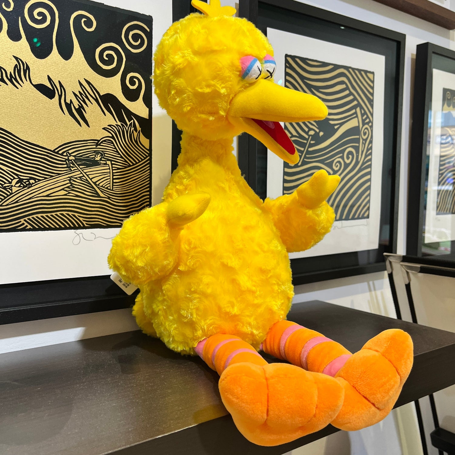 KAWS カウズ×セサミストリート Big Bird KAWS x Sesame Street Water Parade Big Bird Plush Keychain - US