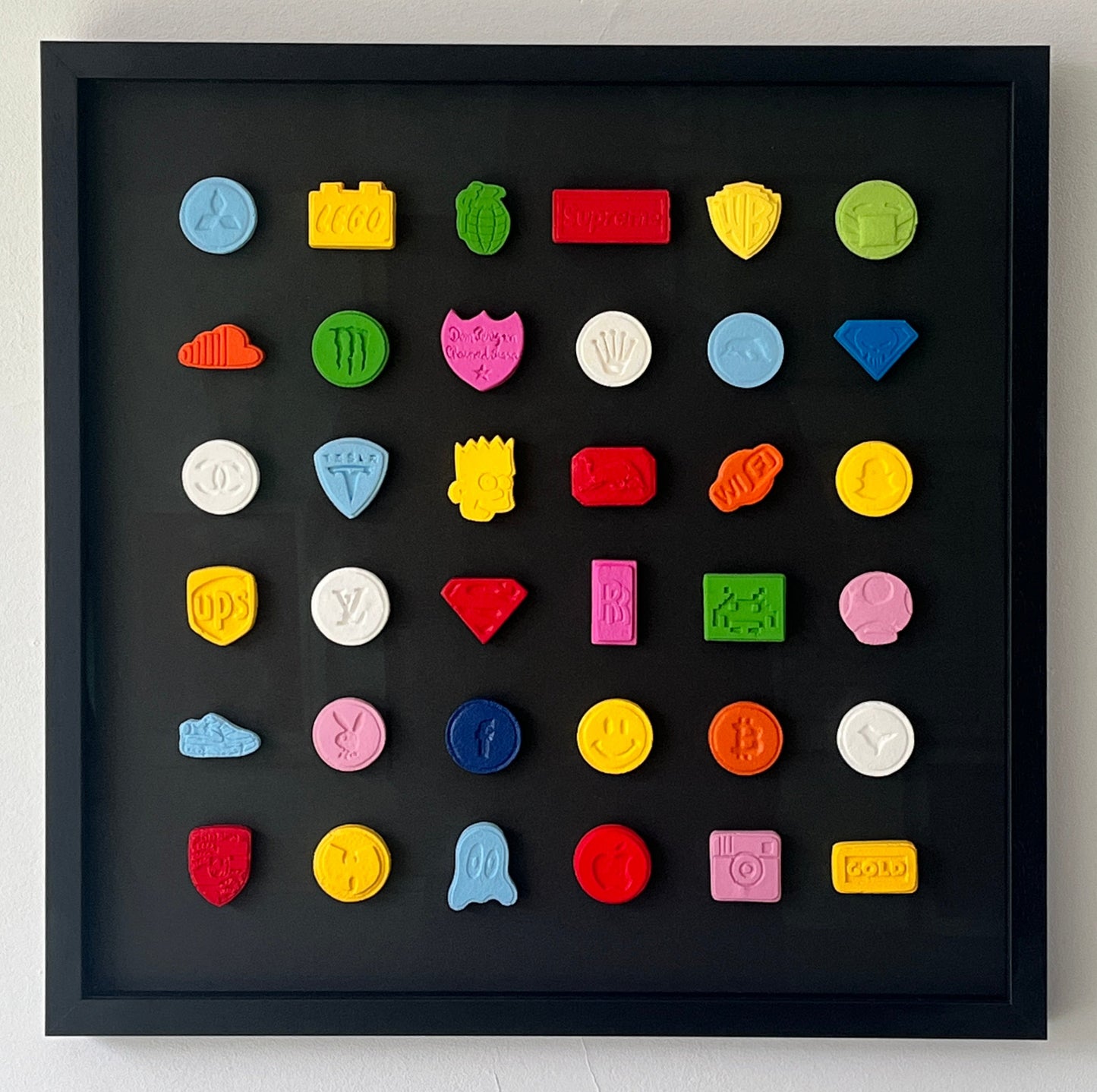 Dean Zeus Colman - 36 Pills (Black in Black Frame)