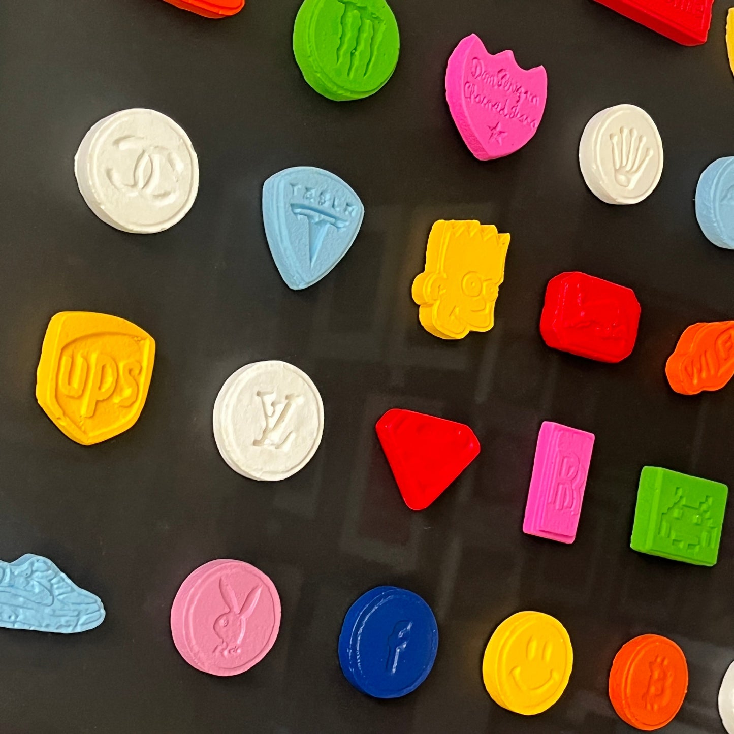 Dean Zeus Colman - 36 Pills (Black in Black Frame)